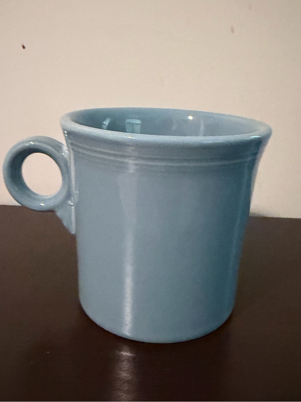 Vintage Fiestaware Light Blue Ceramic Coffee Mug - 10oz. Retired